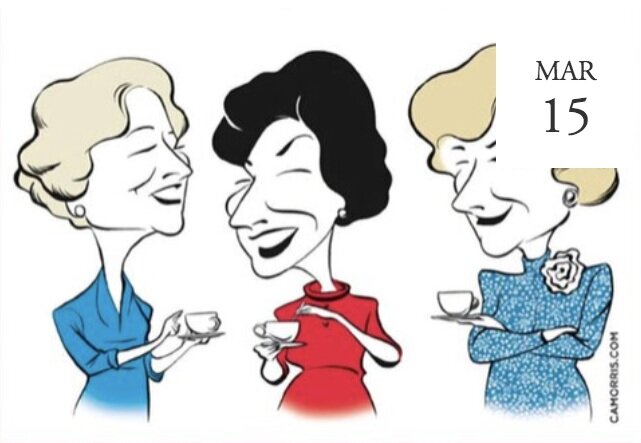 TEA FOR THREE: Lady Bird, Pat &amp; Betty -  Boca Raton, FL